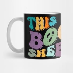 This Is Boo Sheet Ghost Retro Halloween Costume Men Women Mug